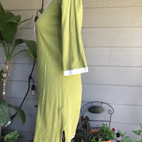 Athleta Green 3/4 sleeves Tunic Dress - Picture 3 of 3